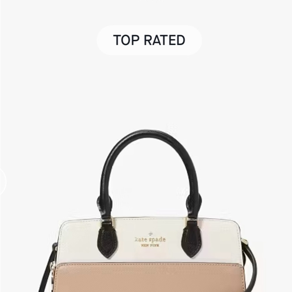 Kate Spade Beige and Cream Madison Satchel